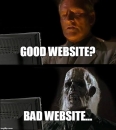 Infected website test - a user makes a poor choice