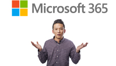 What is Microsoft 365? Image of a man holding his hands in the air, wondering