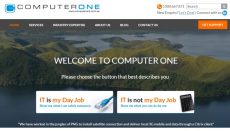 Computer One has a new website - this is the front page image